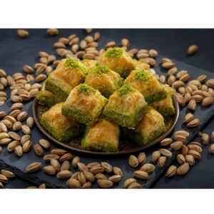 بقلاوة جافة بالفستق الحلبي 1 كجم