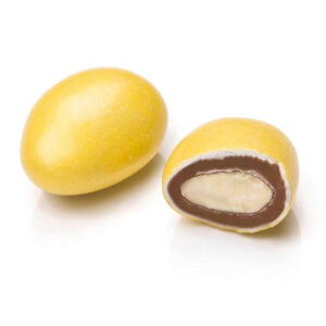 جعفر إيرول ملبس اللوز بالشوكلاتة لون اصفر