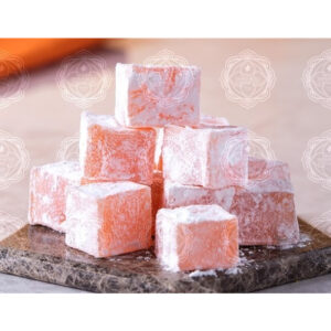 حلقوم تركي بالبرتقال مغطاة بالسكر