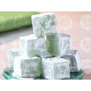 حلقوم سافران بالنعناع مغطاة بالسكر