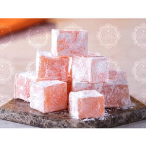 حلقوم سافران بالبرتقال مغطاة بالسكر