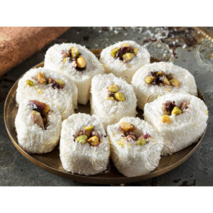 سافران حلقوم بجوز الهند والفستق