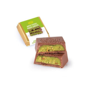 شوكولاتة دبيمحشوة بالقطايف والفستق العنتابي 16 جرام