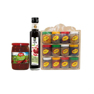 باكج بهارات مشكلة + معجون فلفل حلو + دبس الرمان الحامض