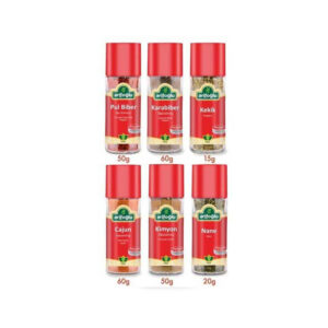 Arifoglu Mixed Spice Set - 6 Glass Jars