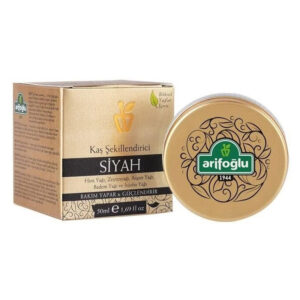 عارف اوغلو جل تثبيت الحواجب بخلاصة الزيوت الطبيعية - لون اسود - للعناية وتقوية الحواجب 50 مل