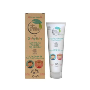 Bio Smile Organic Toothpaste with Aloe Vera and Strawberry for Children, 50 ml