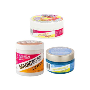 Mix-Up Kit Consists of Sulfur Oil for Nails 56g + Collagen for Exfoliating and Rejuvenating Hands and Feet 200g + Magic Butter 12 Hair Repair Oil 250ml