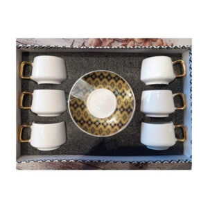 باسي طقم فناجين قهوة بورسلين 6 اشخاص