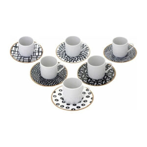 بورلاند طقم فناجين قهوة 12 قطعة 6 اشخاص