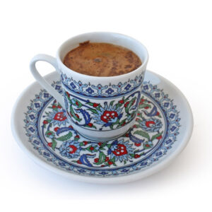 كوتاهيا بورسلين طقم فناجين القهوة 6 أشخاص